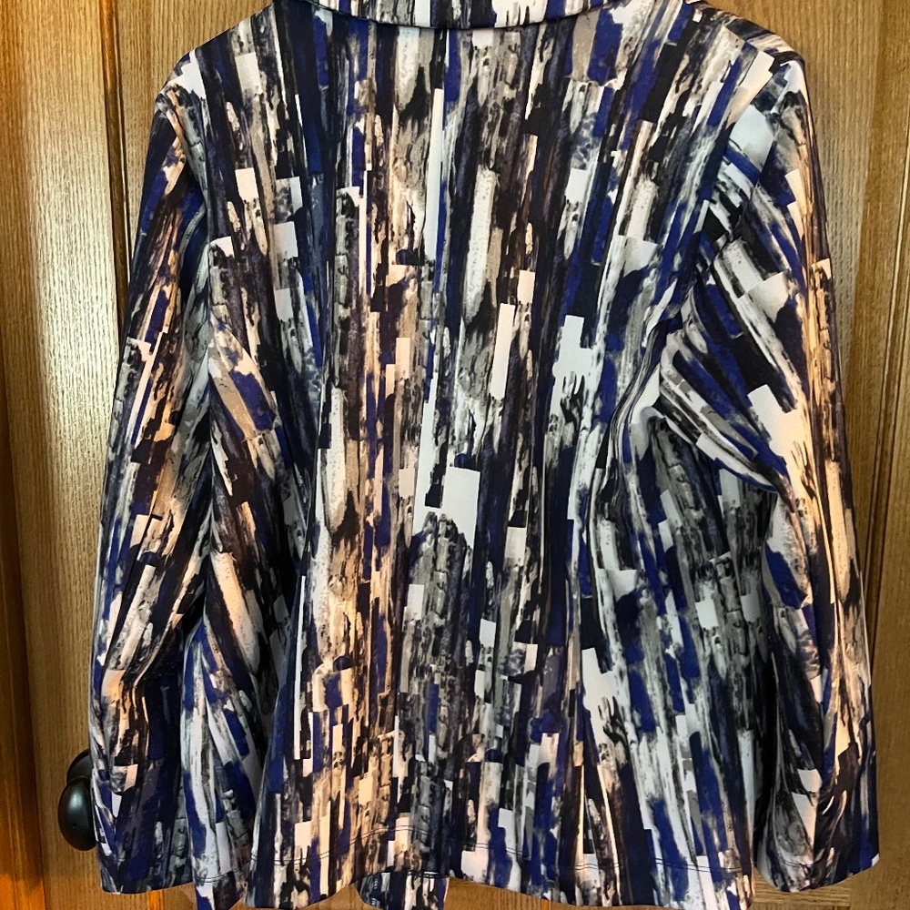 Relativity Multi-Colored Unlined Jacket - Blue/Gr… - image 5